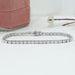 East West Radiant Lab Diamond Tennis Bracelet Prong Set Bracelet