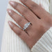 Radiant Lab Diamond Five Stone Engagement Ring Rings