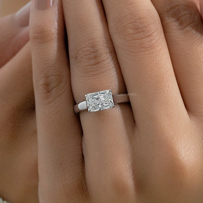 Radiant Lab Diamond Solitaire Engagement Band Ring