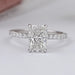 Radiant Cut Solitaire Accent Diamond Engagement Ring Rings