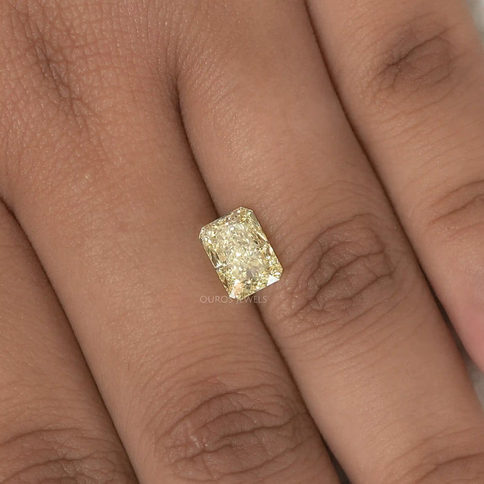 2.15 Carat Fancy Intense Yellow Radiant Cut Lab Diamond