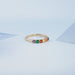 Rainbow Round Gemstone Dainty Wedding Ring Ring