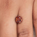 Red Portuguese Round Cut Lab Grown Diamond