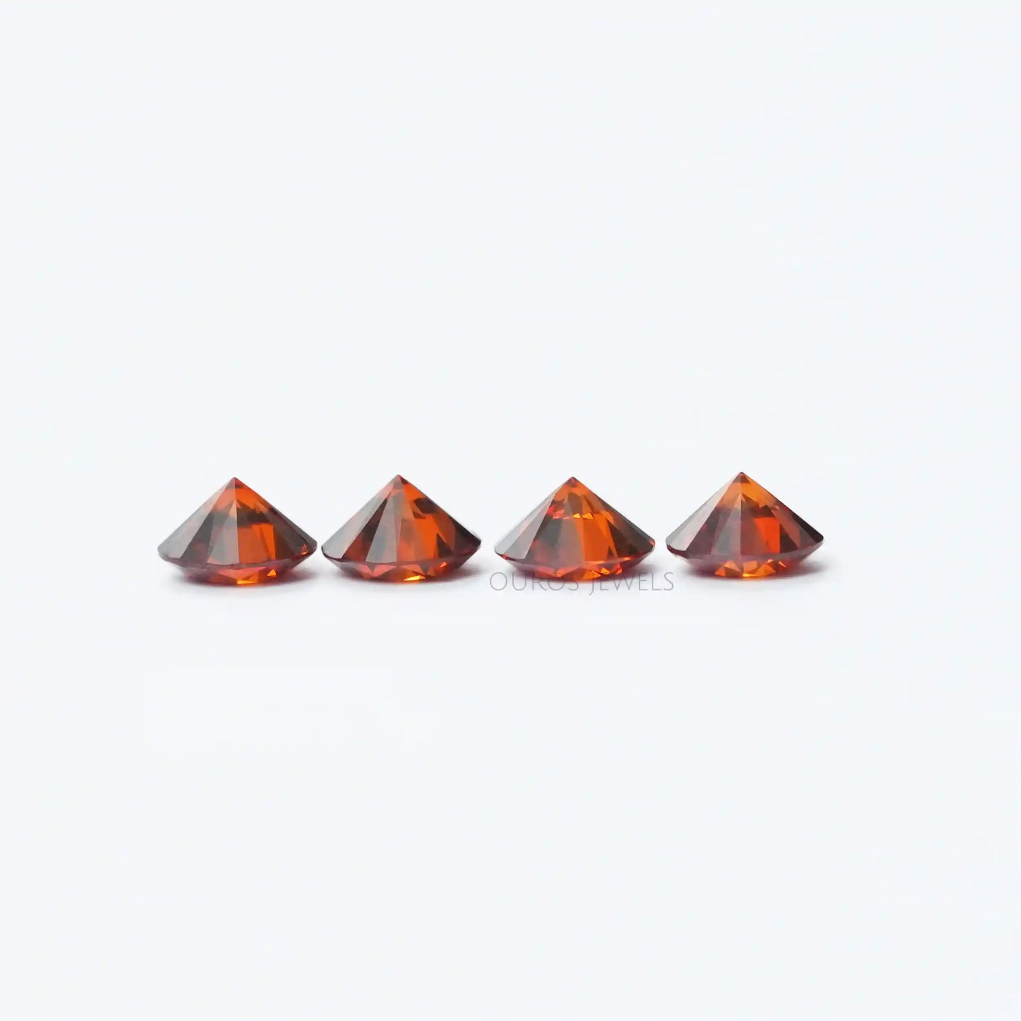 Red Round Cut Lab Grown Diamond Loose