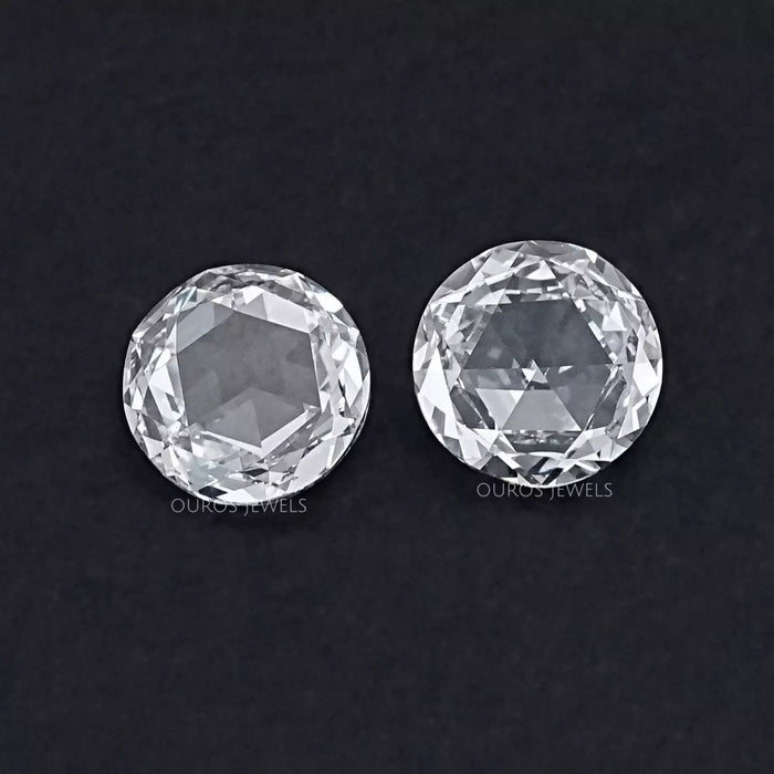 Rose Cut Round Lab Diamond Matching Pair Loose