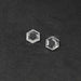 Rose Cut Hexagon Shape Lab Grown Diamond Pair Loose