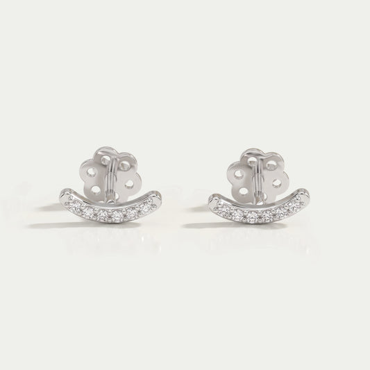 Round Curved Bar Minimalist Earrings Earring