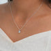 Round Lab Grown Diamond Bail Pendant FREE GIFT Necklaces