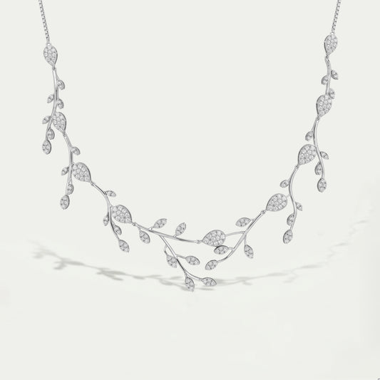 Round Diamond Bridal Necklace