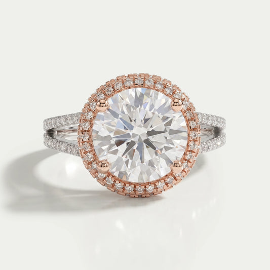 Round Cut Diamond Engagement Ring- Katie Holmes Edition
