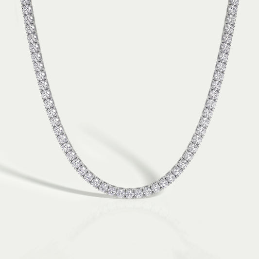 Round Cut Lab Diamond Tennis Necklace - 4.50 MM Necklaces