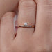 Round Lab Diamond Solitaire Engagement Ring