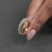 Round Diamond Hidden Eternity Wedding Band