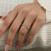Pave Set Round Lab Diamond Curved Band Ring