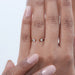 Round Lab Diamond Open Cuff Wedding Ring Rings