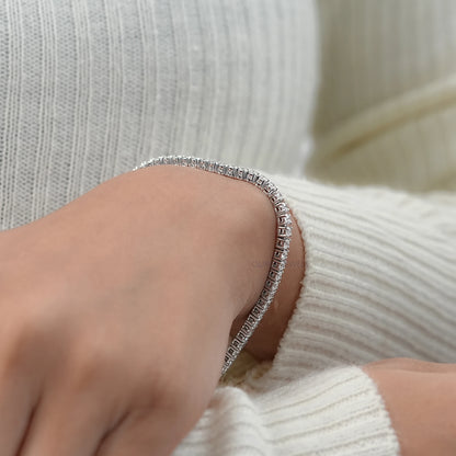 Round Cut Lab Diamond Tennis Bracelet