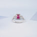 Ruby And Diamond Three Stone Ring Rings