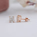 Elongated Cushion Cut Lab Grown Stud Earring