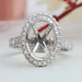Semi Mount Halo Accent Diamond Ring
