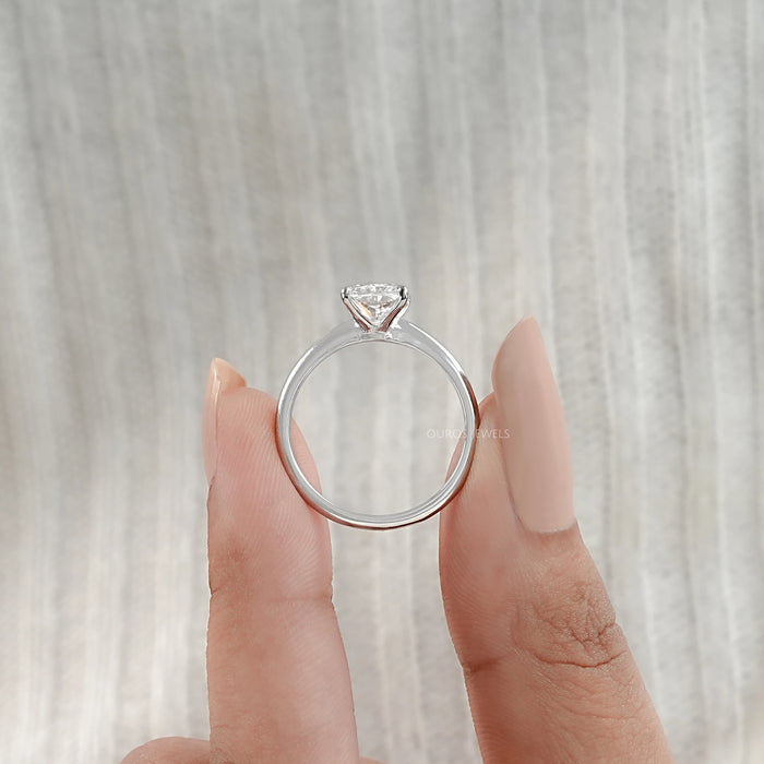 Radiant Cut Solitaire Diamond Engagement Ring Ring