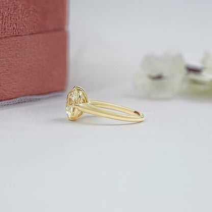 Square Old Mine Cushion Cut Engagement Ring