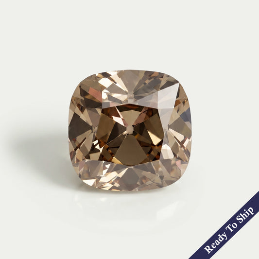 Champagne Square Old Mine Cushion Cut Diamond Loose