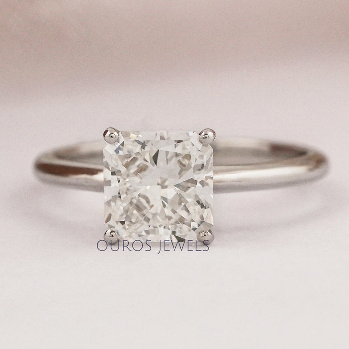Square Radiant Lab Grown Diamond Solitaire Ring Rings