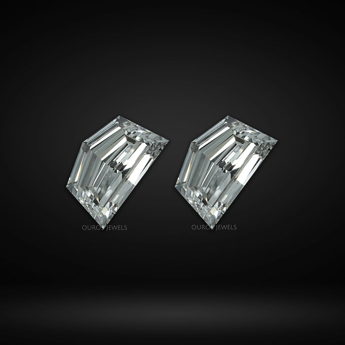 Step Cut Cadillac Shape Lab Diamond Matching Pair Loose