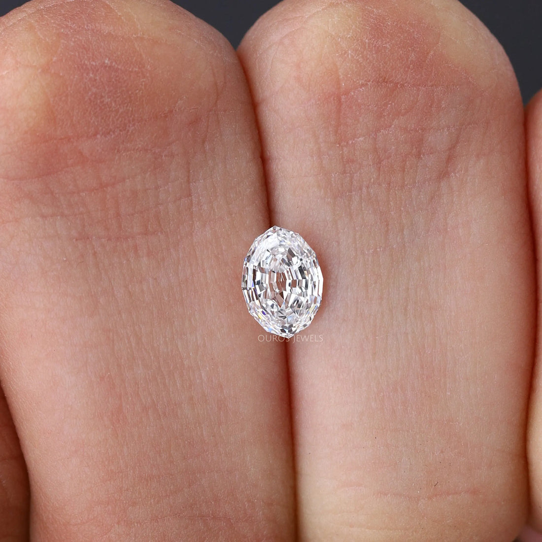 Step Cut Oval Lab Grown Diamond