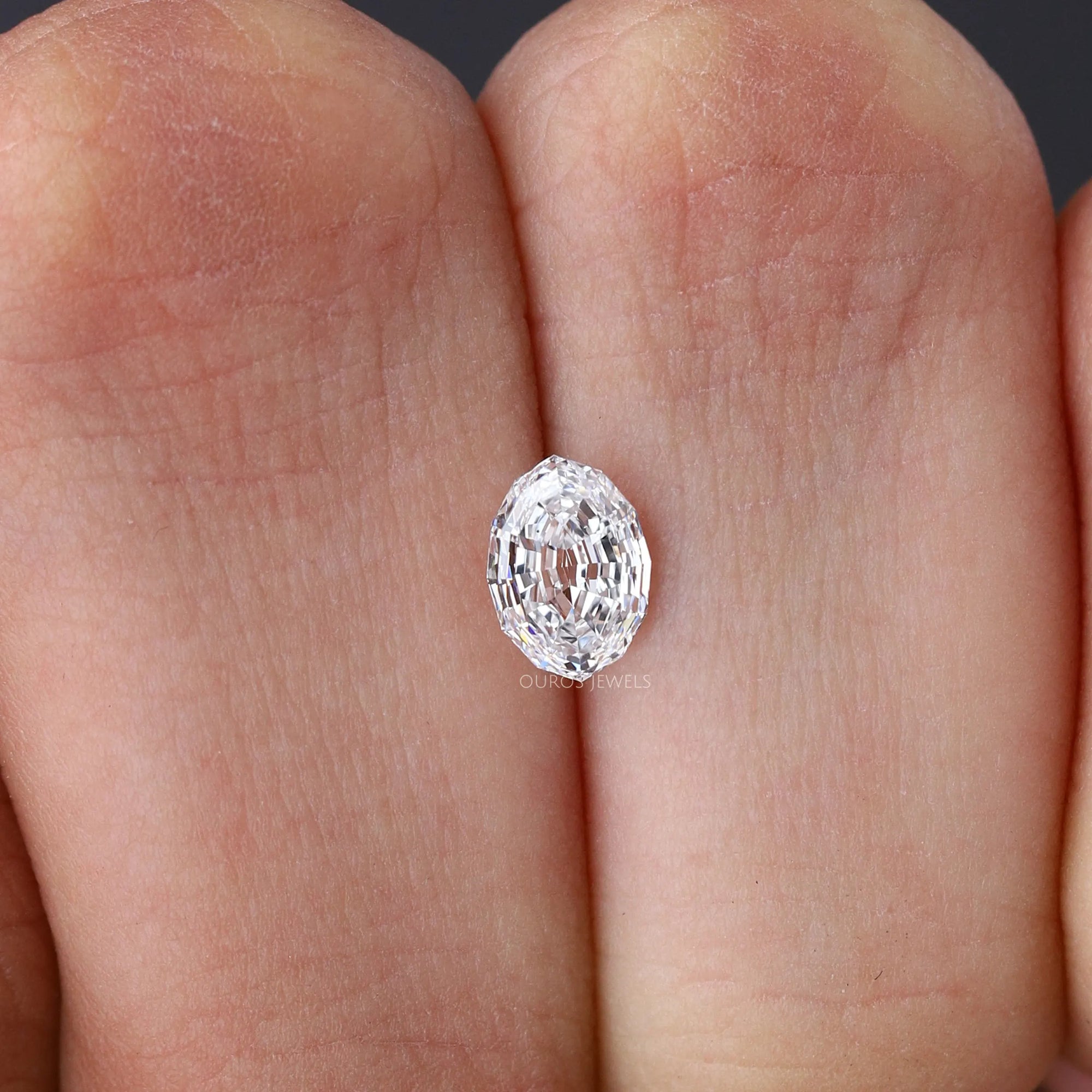 Step Cut Oval Lab Grown Diamond