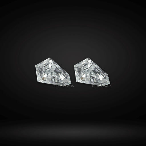 Step Cut Shield Lab Diamond Pair Loose