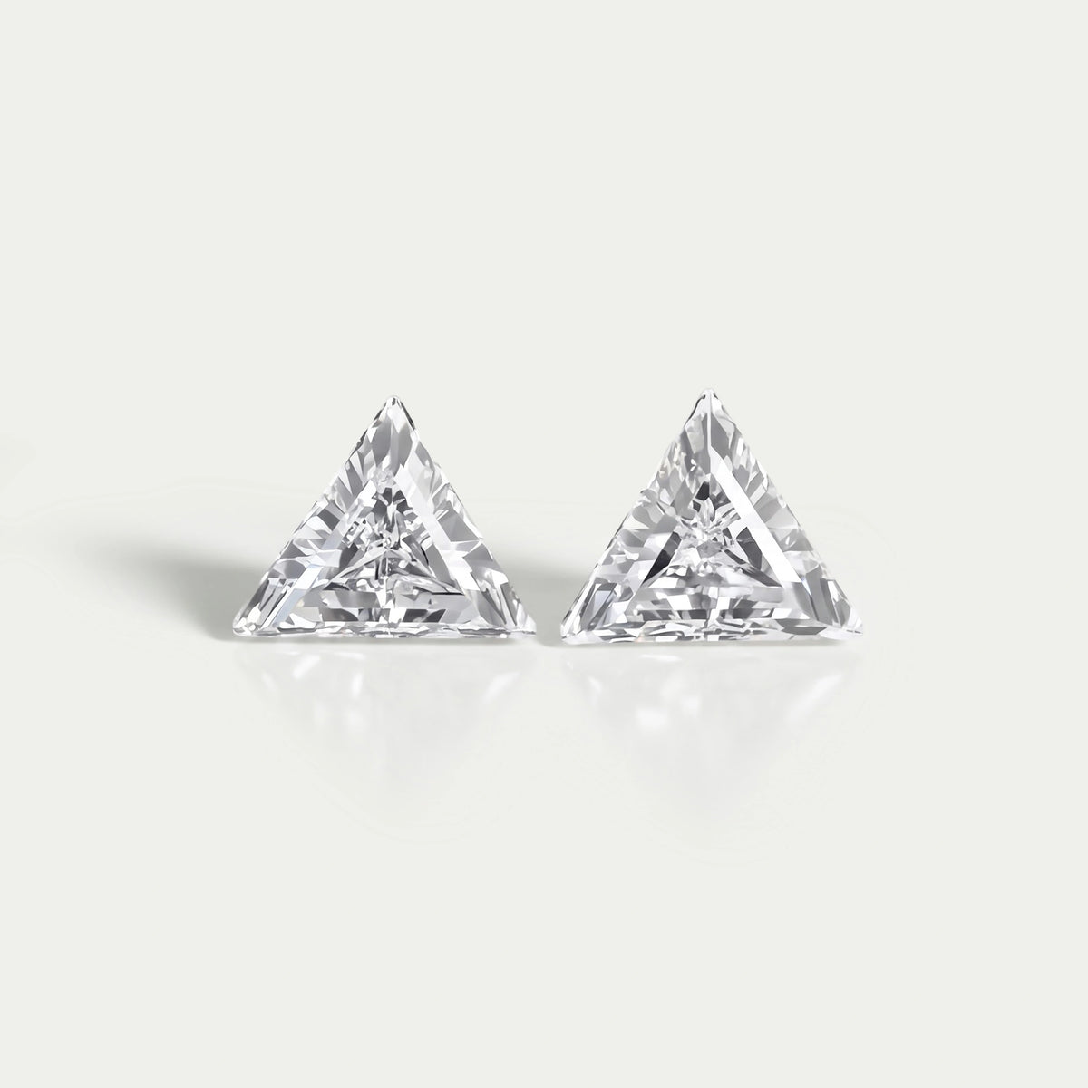 Step Cut Triangle Lab Diamond For Matching Pair Loose