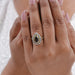 Champagne Pear Cut Double Halo With Engagement Ring Rings