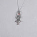 Pink Oval Cut Lab Diamond Pendant Necklace Necklaces