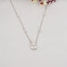 Chain Diamond Pear Pendant Necklaces