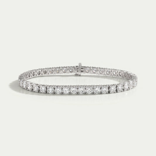 Round Cut Lab Diamond Men's Bracelet
