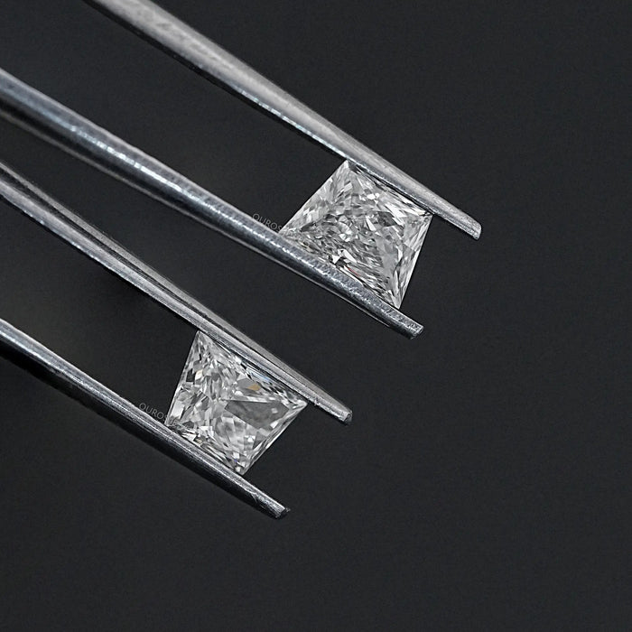 Brilliant Cut Trapezoid Lab Grown Diamond Pair