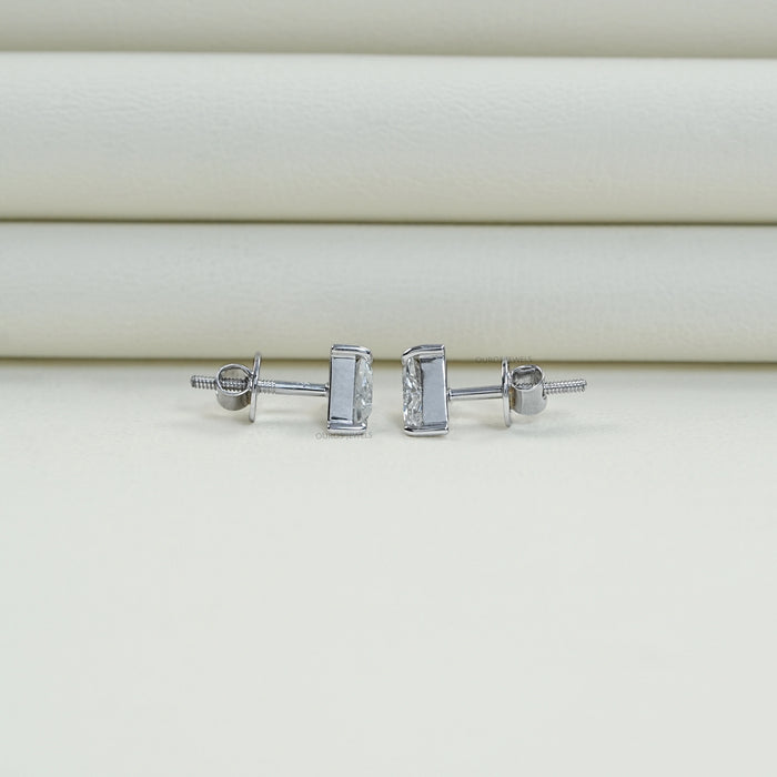 Triangle Cut Lab Diamond Stud Earrings Earrings