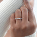 Multi Shape Lab Diamond Wedding Band Ring