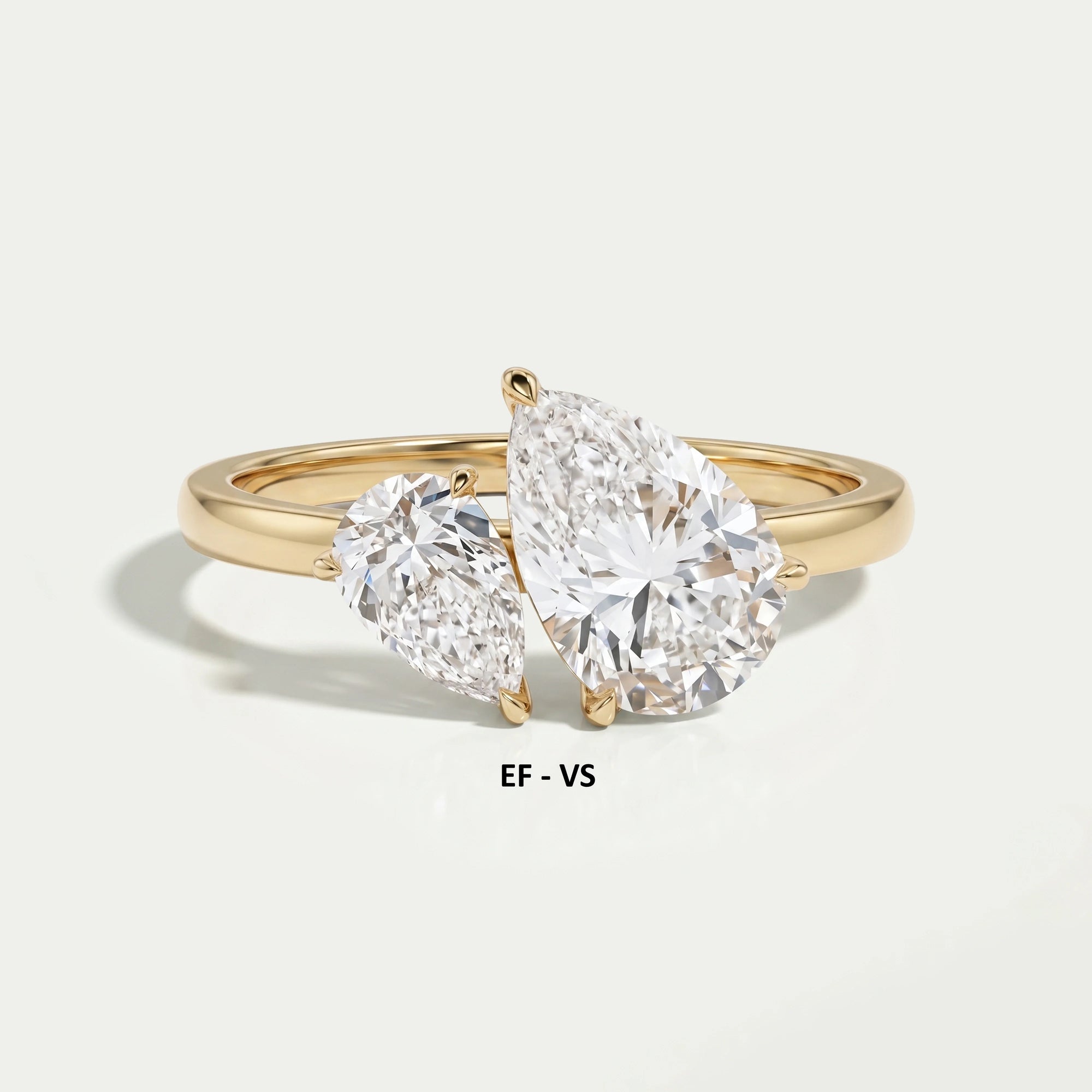 Two Pear Diamond Toi Et Moi Ring Ring