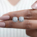 Brilliant Round Lab Diamond Halo Stud Earrings Earring
