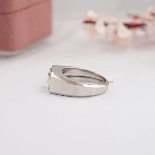 Emerald Cut Lab Diamond Men's Wedding Ring Ring