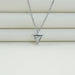 Triangle Cut Lab Diamond Solitaire Pendant Necklaces