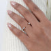 Open Cuff Lab Diamond Dainty Ring Ring