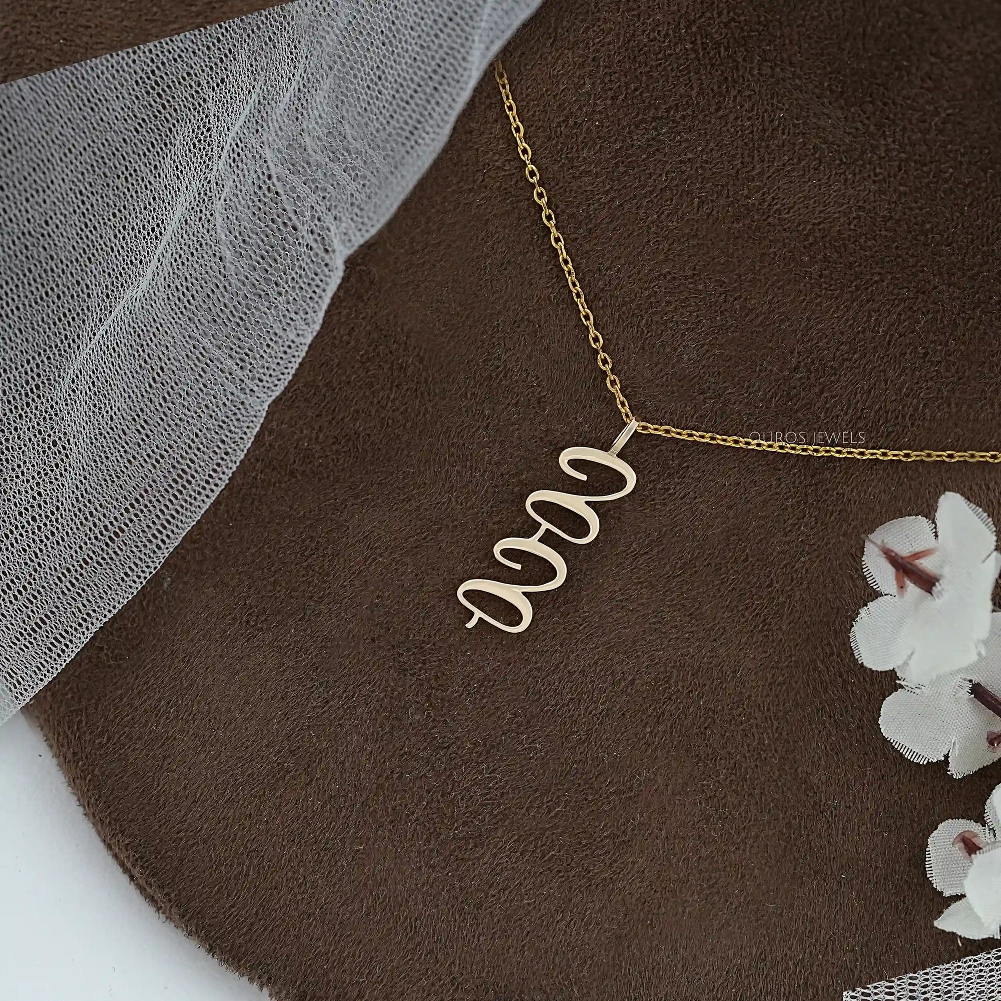 COCO Customized Letter Yellow Gold Pendant