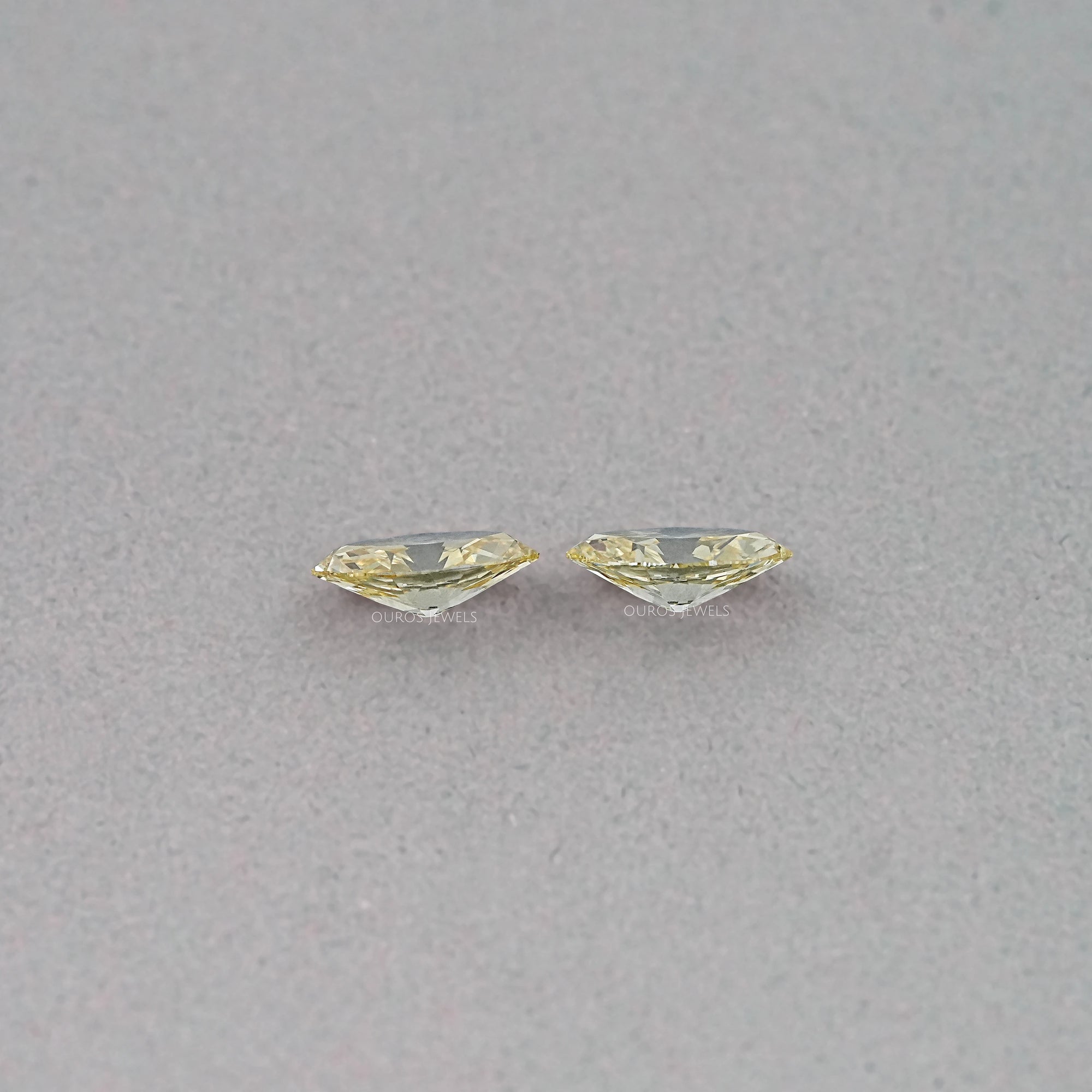 Old Mine Marquise Cut Lab Grown Diamond - Fancy Intense Yellow Loose