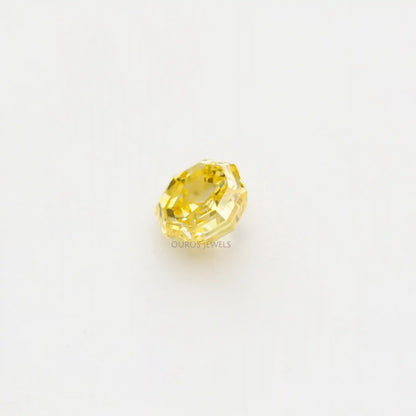 Yellow Octagon Cut Lab Grown Diamond