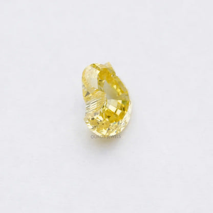 1.90 Carat Yellow Duck Cut Lab Grown Diamond