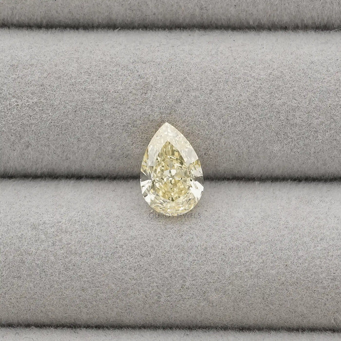 2.15 Carat Yellow Pear Cut Lab Diamond
