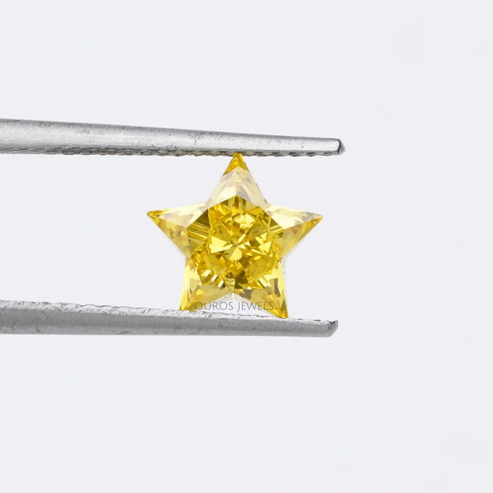 Fancy Yellow Star Cut Lab Grown Diamond